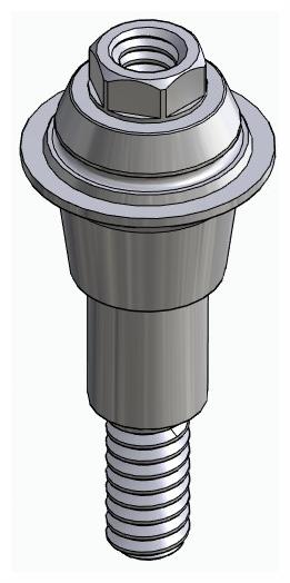 BIONIKA DT2, Multi-unit abutment, straight, screwable, wide, LT2