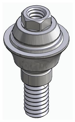BIONIKA BH, Multi-unit abutment, straight, screwable, wide, LT2