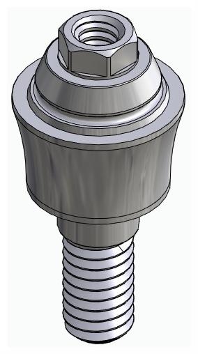 BIONIKA FP, Multi-unit abutment, straight, screwable, wide, LT2