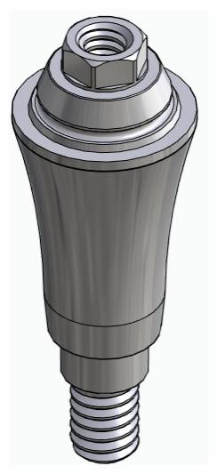 BIONIKA MG, Multi-unit abutment, straight, screwable, wide, LT2