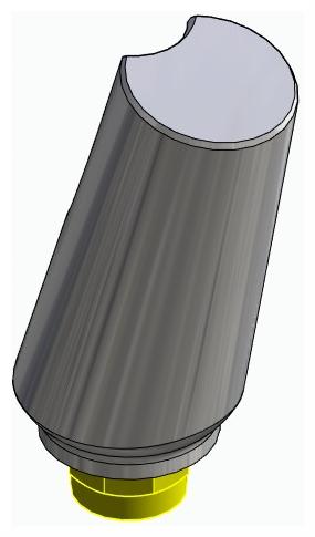 BIONIKA AT, Universal abutment, angled, positioned, type-A