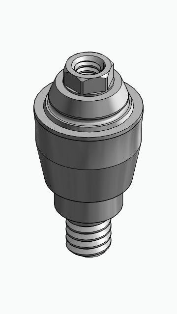 BIONIKA AE, Multi-unit abutment, straight, screwable, wide, LT2
