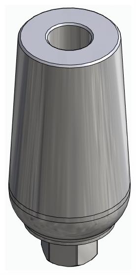 BIONIKA TH, Universal abutment, straight, positioned