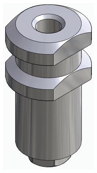 BIONIKA BIOSS, Impression coping for open tray, uniform, positioned