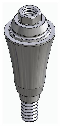 BIONIKA BK, Multi-unit abutment, straight, screwable, wide, LT2