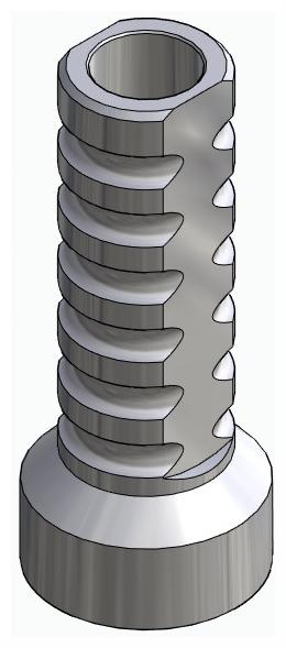 BIONIKA, Temporary abutment, multi-unit level, non-positioned, LT2.7, narrow, M1.6
