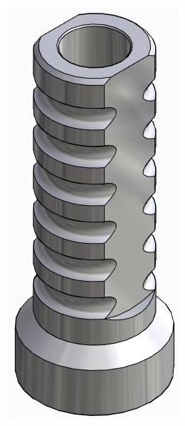 BIONIKA, Temporary abutment, multi-unit level, non-positioned, LT2, wide, M1.4
