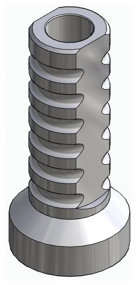BIONIKA, Temporary abutment, multi-unit level, non-positioned, LT2, wide, M1.4