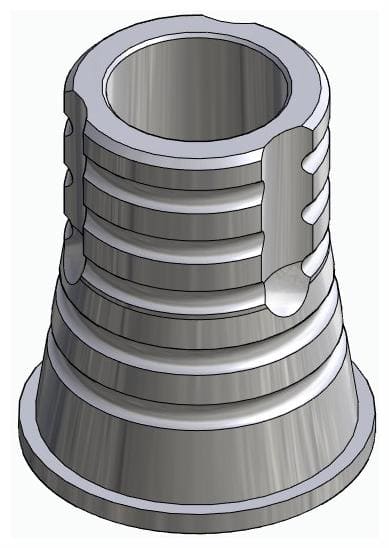 BIONIKA, Titanium base, multi-unit level, non-positioned, narrow, LT2.7