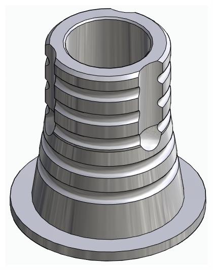 BIONIKA, Titanium base, multi-unit level, non-positioned, narrow, LT2.7