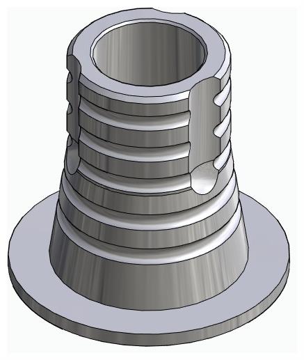BIONIKA, Titanium base, multi-unit level, non-positioned, narrow, LT2.7