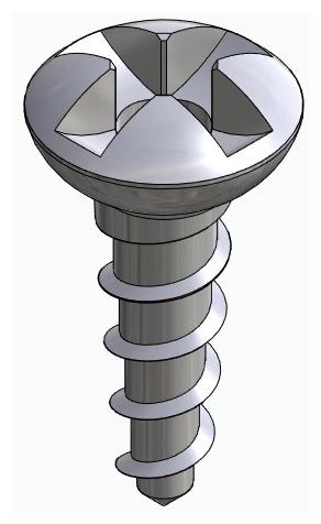 BIONIKA, Cross-slot, conical screw
