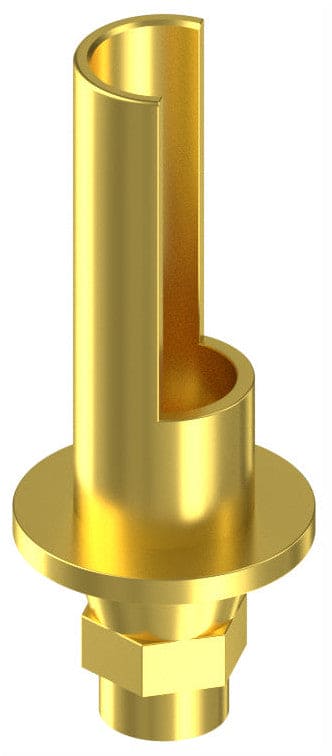 BIONIKA ECOPLANT, Tubular abutment, stepped, implant level, positioned