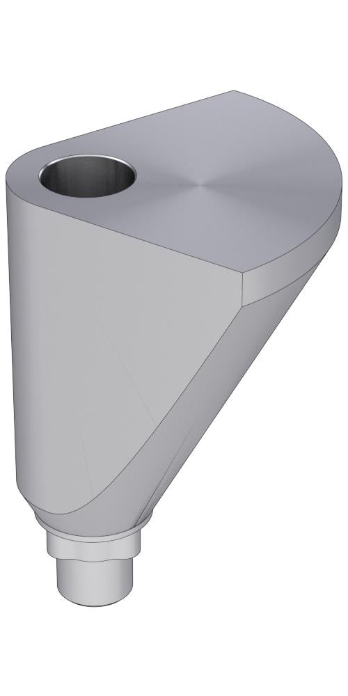 UNIFORM Nobel® Replace® (RP) Compatible, Delta abutment, positioned