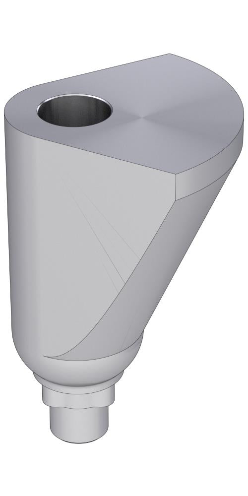 UNIFORM Nobel® Replace® (RP) Compatible, Delta abutment, positioned