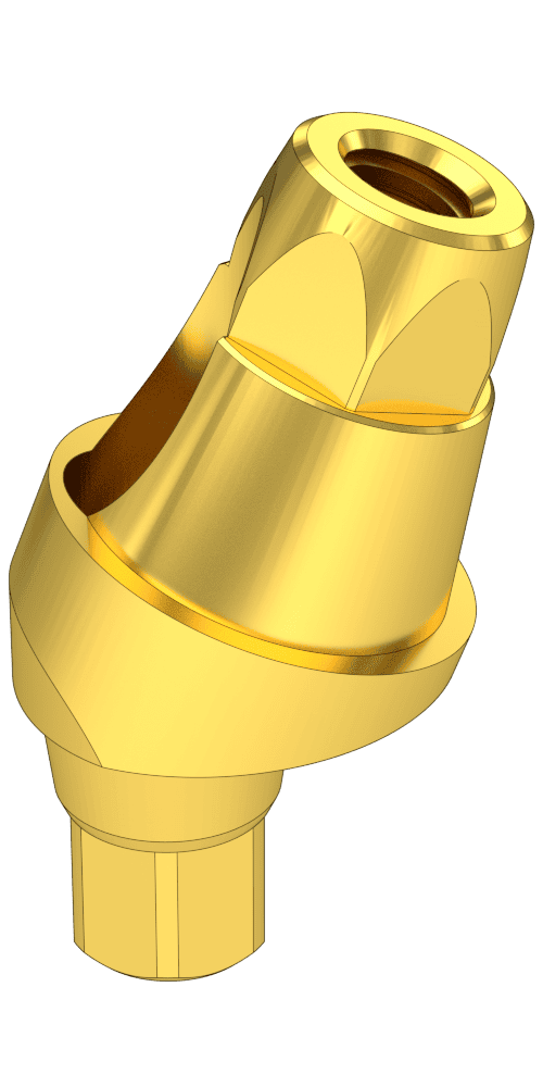UNIFORM iSy® (iSy) Compatible, Multi-unit SR abutment, oblique, positioned