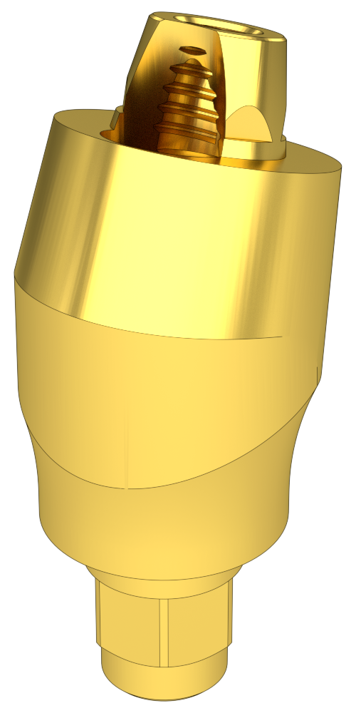 UNIFORM XiVE® Friadent® (FR) Compatible, Multi-unit abutment, screw retained, angled