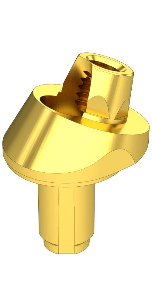 UNIFORM Vital Wieland® (WL) Compatible, Multi-unit abutment, screw retained, angled