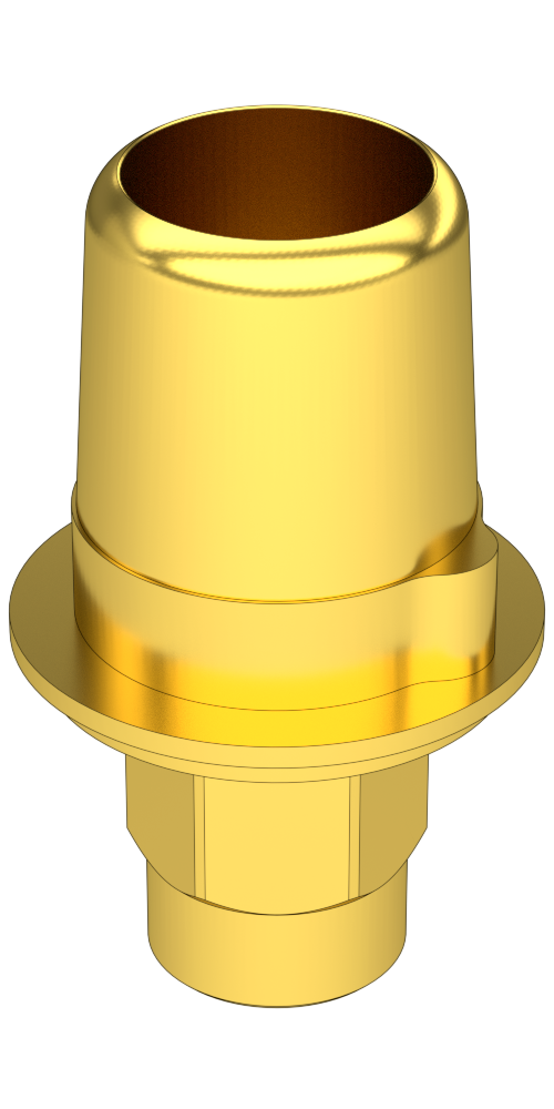 UNIFORM Fullplant® (FP) Compatible, Titanium base, implant level, positioned