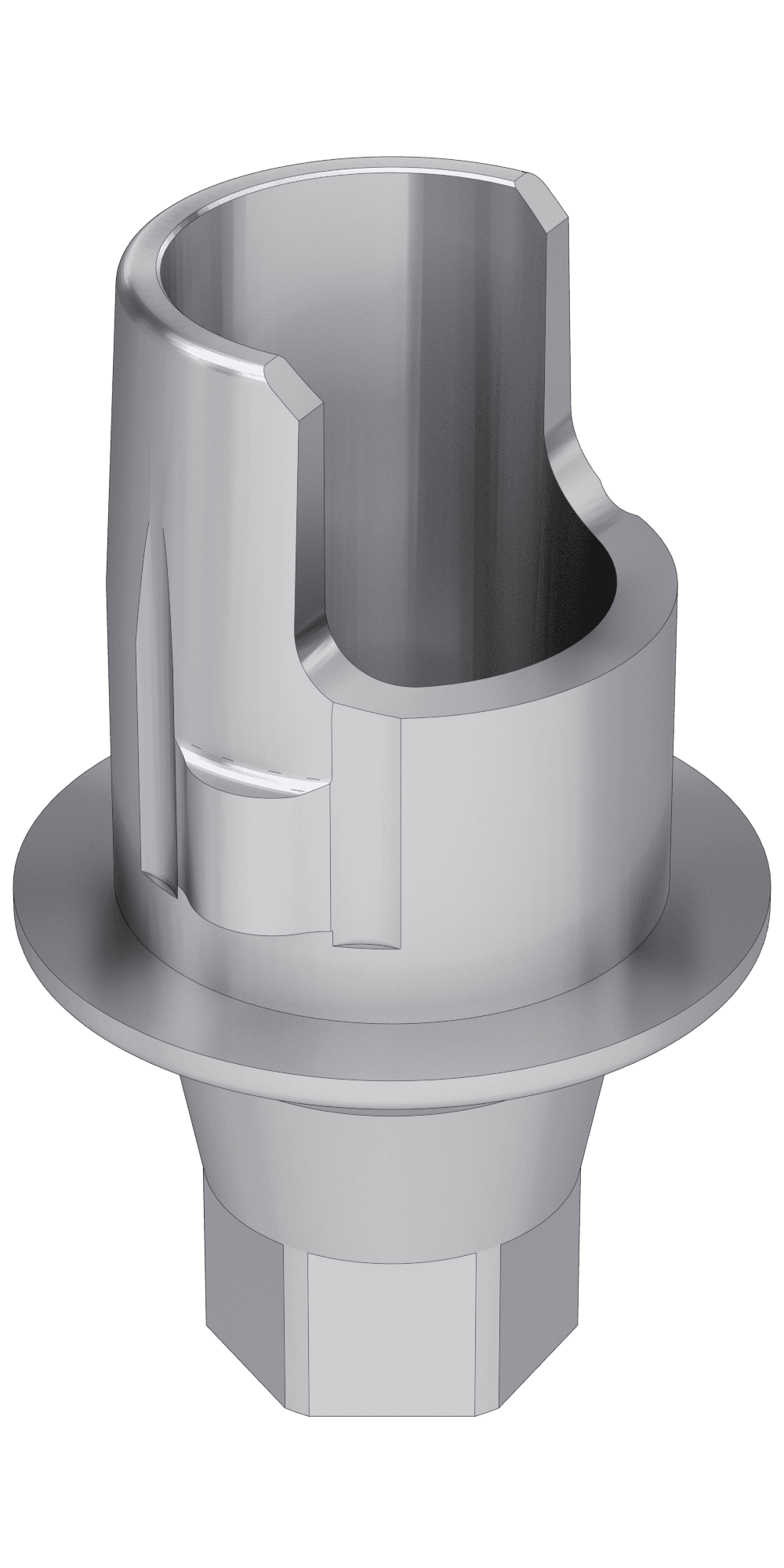 UNIFORM ASTRA TECH® OsseoSpeed® TX (AS) Compatible, Flexi (PCT) base, implant level, positioned