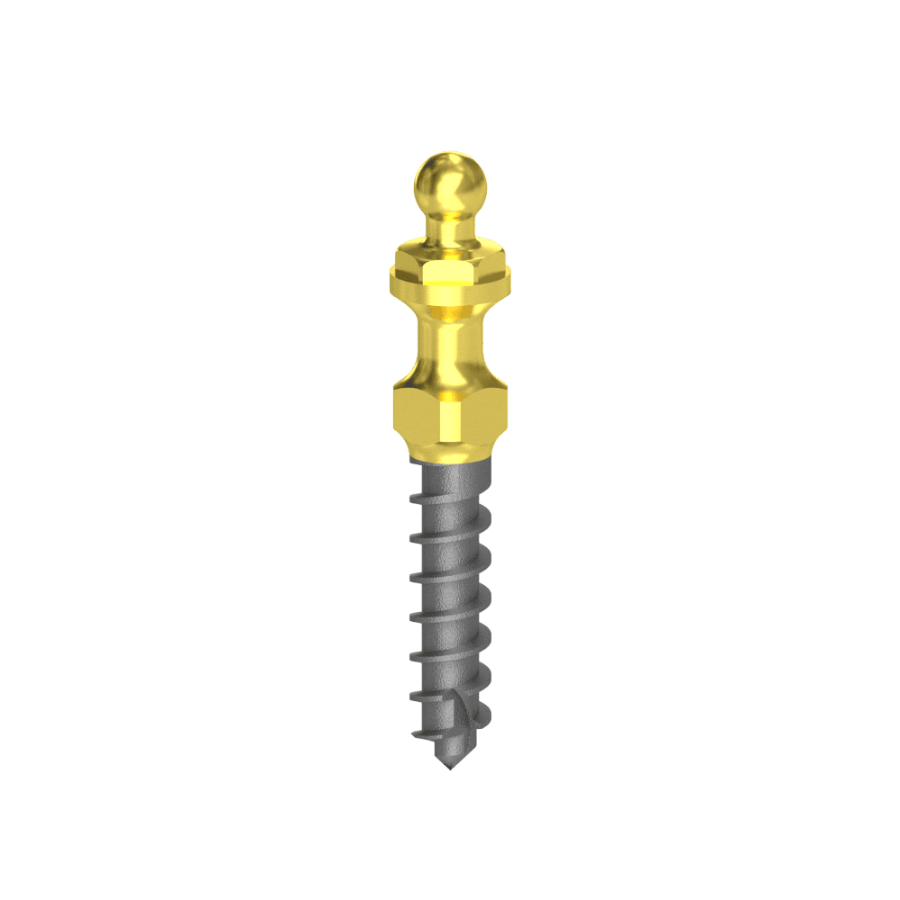 Cortilog TCL, temporary dental implant, ballhead, sandblasted