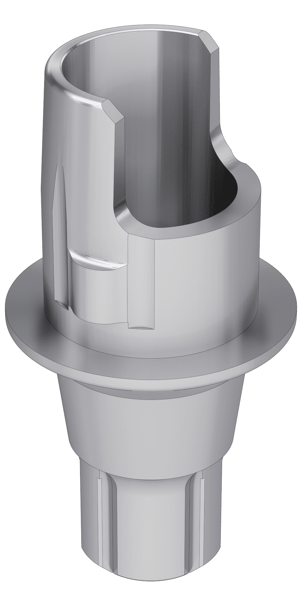 UNIFORM CONELOG® (CCL) Compatible, Flexi (PCT) base, implant level, positioned