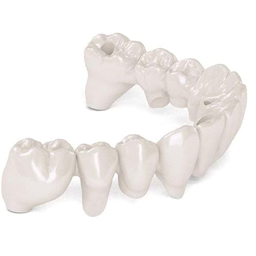 Zirconia unit + sintering + ceramics build-up