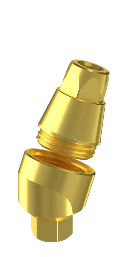 UNIFORM Implant Direct® Legacy® (LG) Compatible, Multi-Compact abutment (MC abutment), angled, with M1.6 SR cone