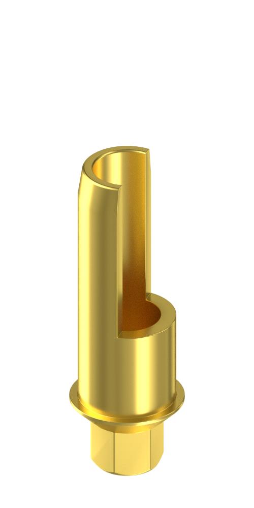 Biolevel, Tube abutment, PCT stepped, implant level, positioned