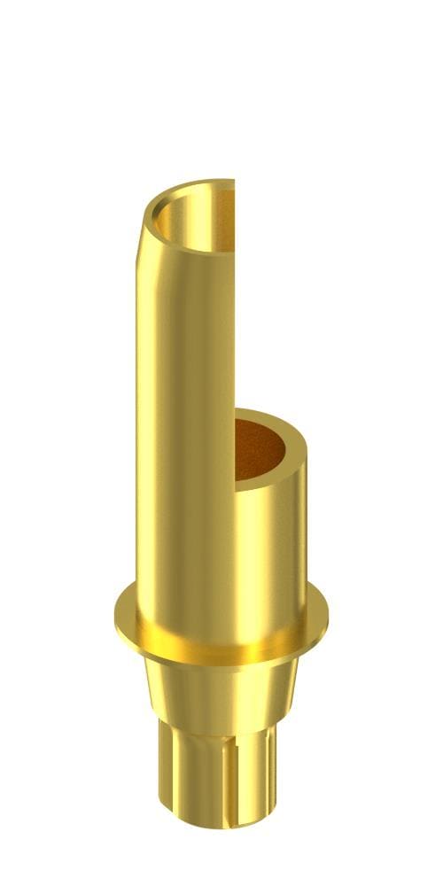 UNIFORM CONELOG® (CCL) Compatible, Tube abutment, PCT stepped, implant level, positioned