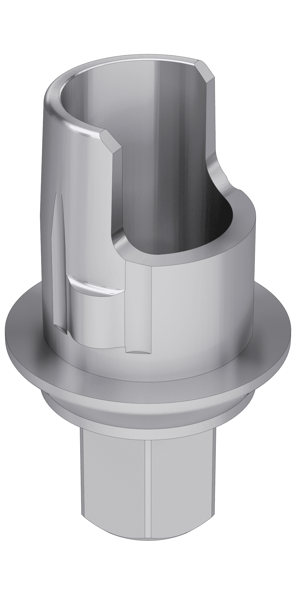 UNIFORM Biomet 3i® (3I) Compatible, Flexi (PCT) base, implant level, positioned