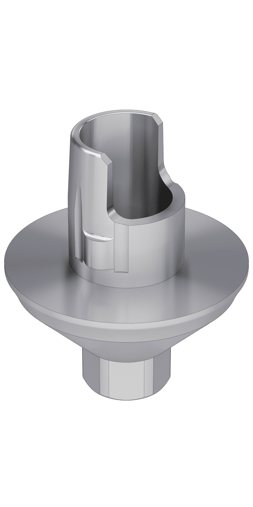 UNIFORM BEGO Semados® (SD) Compatible, Flexi (PCT) base, implant level, positioned