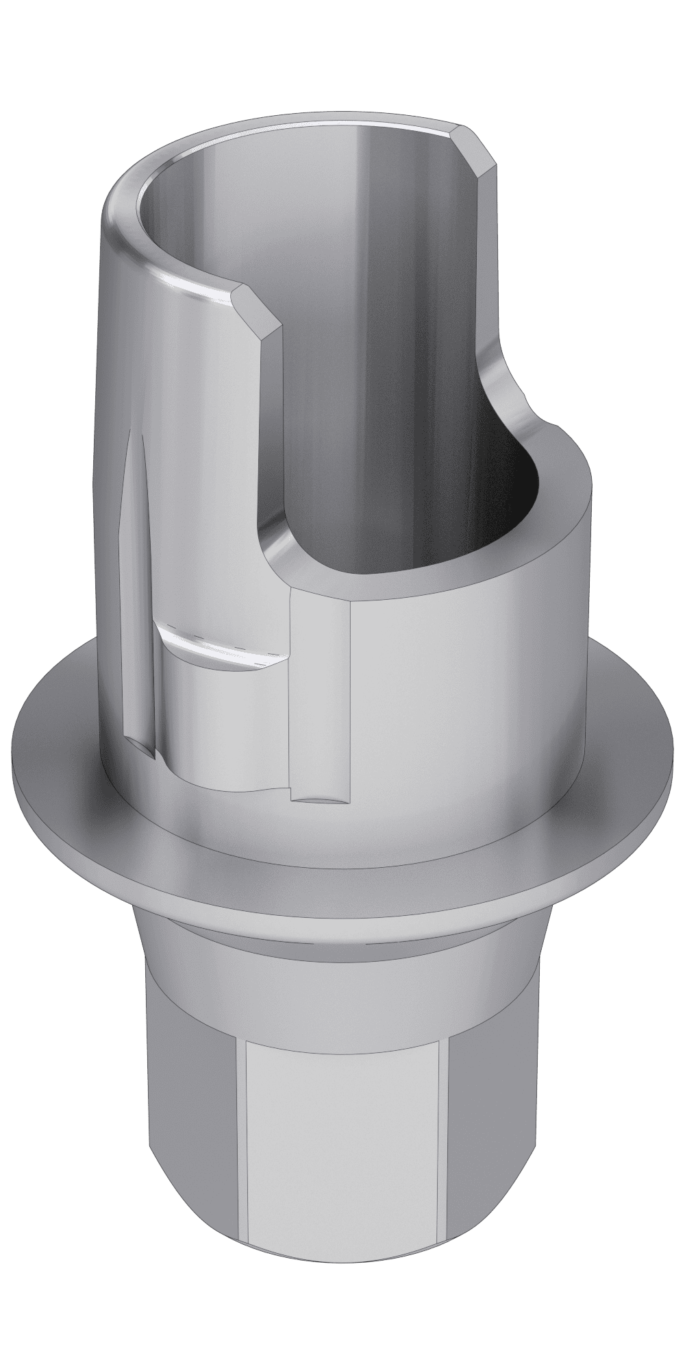 UNIFORM SGS® D (SGD) Compatible, Flexi (PCT) base, implant level, positioned