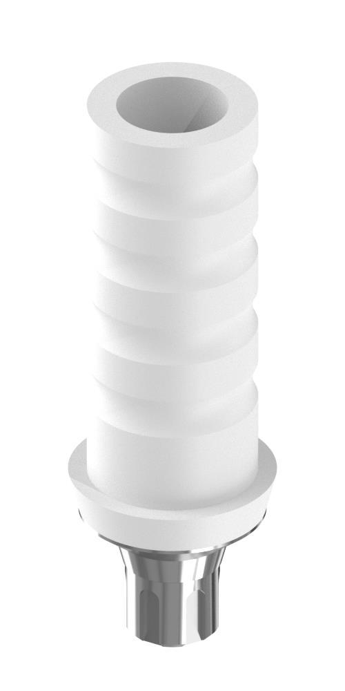Scandrea, Castable plastic abutment, with titan base, implant level