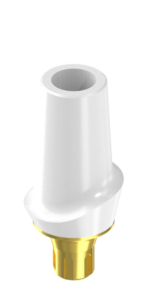 Scandrea, Zircon abutment, with titanium base, straight, positioned