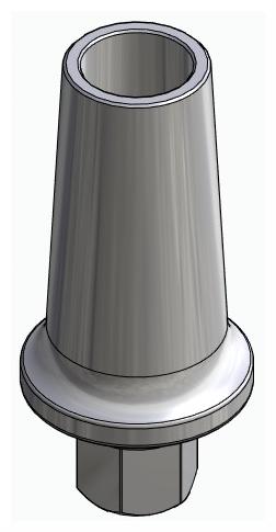 BIONIKA BIOLEVEL, Anatomic abutment, straight, positioned