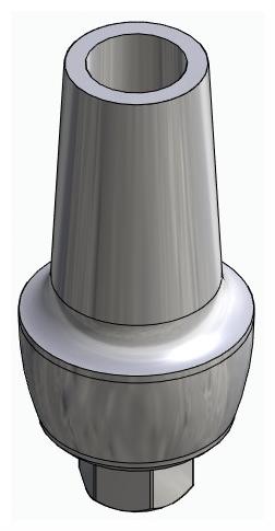 BIONIKA BIOLEVEL, Anatomic abutment, straight, positioned