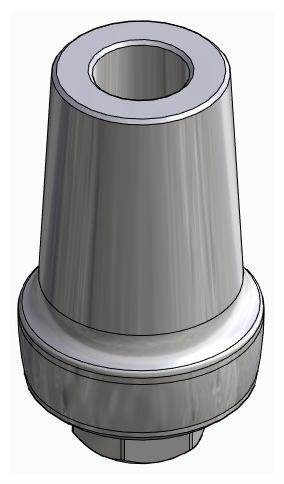 BIONIKA BIOLEVEL, Anatomic abutment, straight, positioned