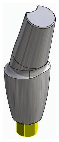 BIONIKA BIOLEVEL, Anatomic abutment, angled, 15°, positioned, type-B