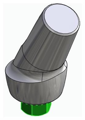 BIONIKA BIOLEVEL, Anatomic abutment, angled, 25°, positioned, type-B