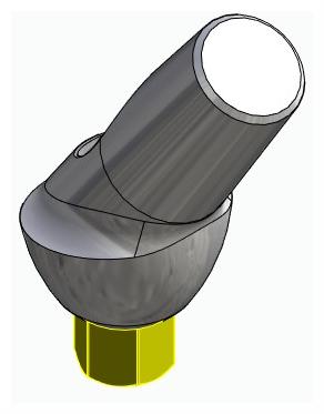 BIONIKA BIOLEVEL, Anatomic abutment, angled, 35°, positioned, type-A