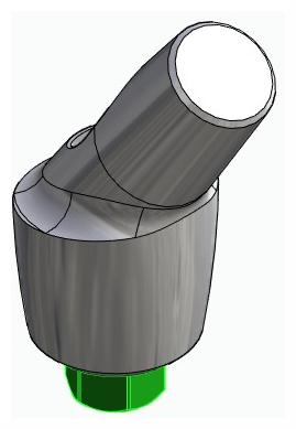 BIONIKA BIOLEVEL, Anatomic abutment, angled, 35°, positioned, type-A