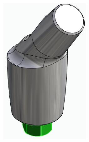 BIONIKA BIOLEVEL, Anatomic abutment, angled, 35°, positioned, type-A