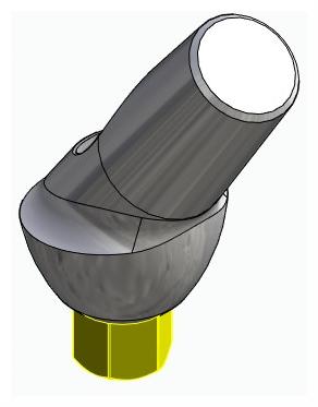 BIONIKA BIOLEVEL, Anatomic abutment, angled, 35°, positioned, type-B