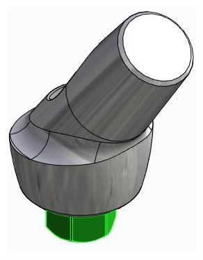 BIONIKA BIOLEVEL, Anatomic abutment, angled, 35°, positioned, type-B