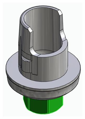 BIONIKA BIOLEVEL, Flexi base, implant level, positioned, type-A