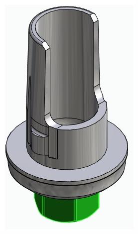 BIONIKA BIOLEVEL, Flexi base, implant level, positioned, type-A
