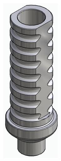 BIONIKA BIOLEVEL, Temporary abutment, implant level, non-positioned