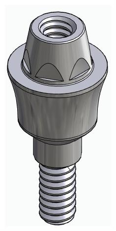 BIONIKA BIOLEVEL, Multi-unit abutment, straight, screwable, narrow, LT2.7