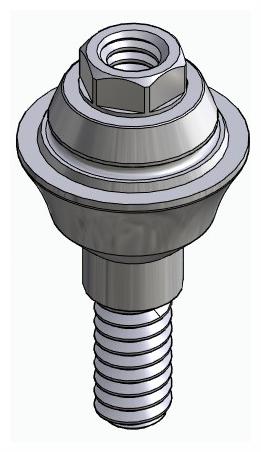 BIONIKA BIOLEVEL, Multi-unit abutment, straight, screwable, wide, LT2
